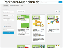 Tablet Screenshot of parkhaus-muenchen.de